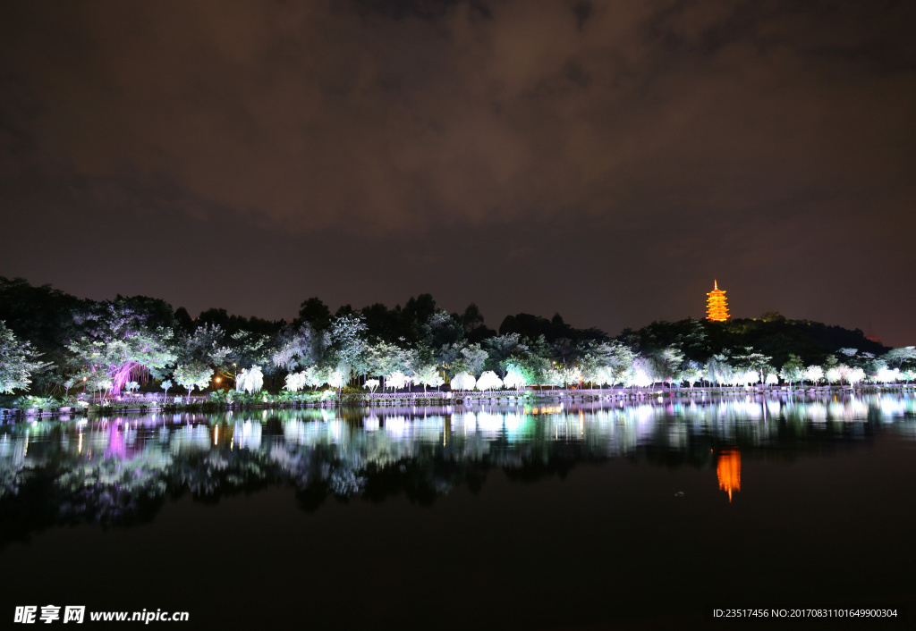 广东南海千灯湖夜景