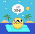 度假的夏日太阳