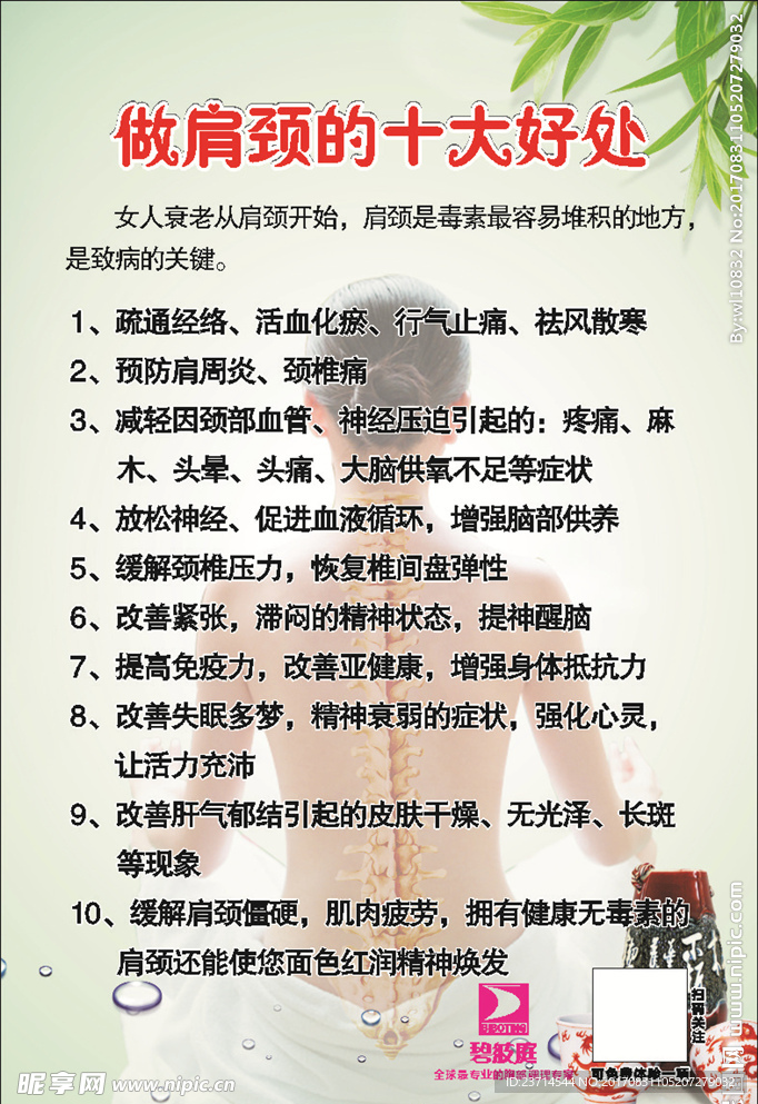 做颈椎的好处展板