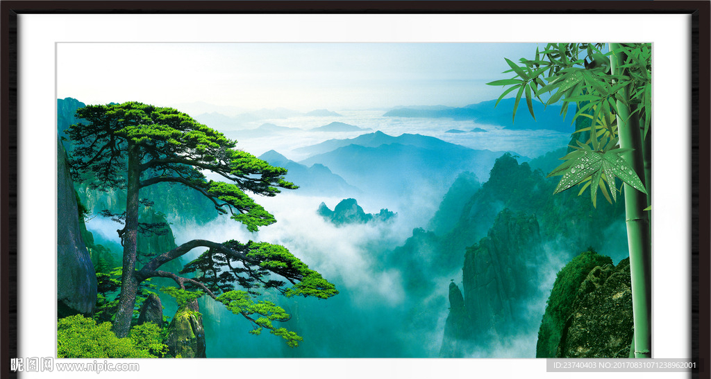 风景迎客松