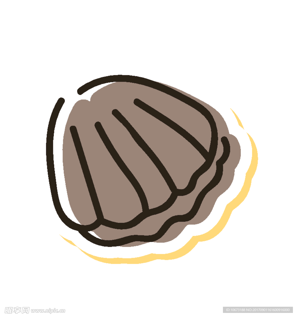 卡通贝壳