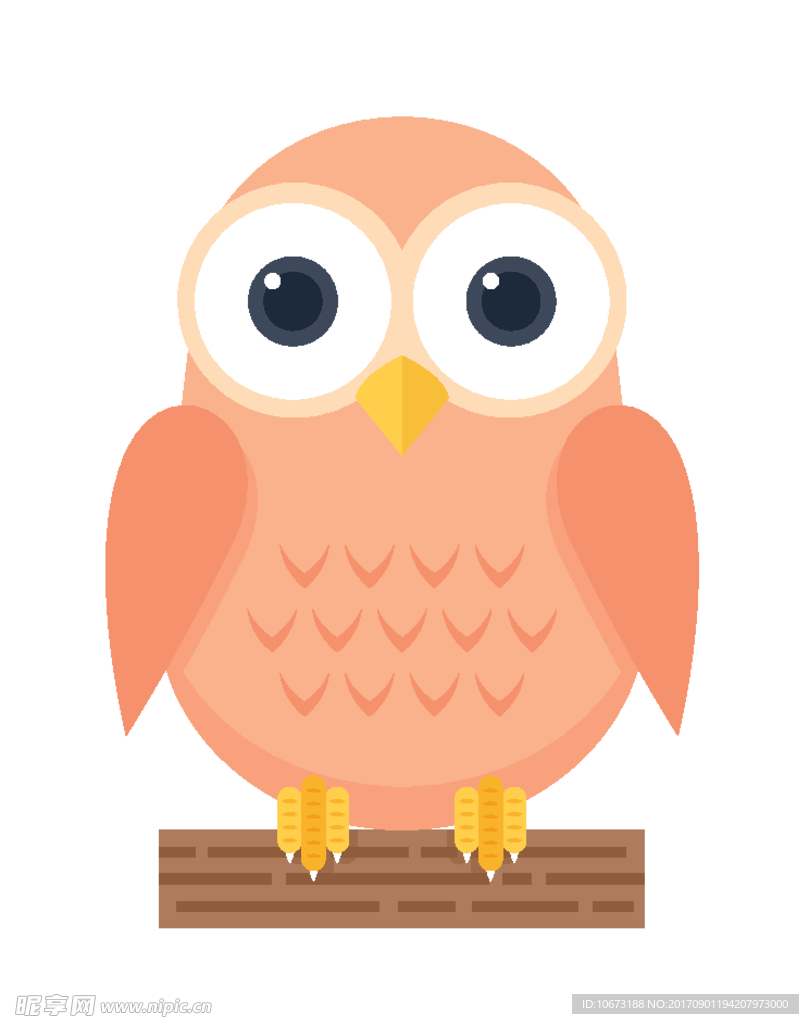 卡通猫头鹰