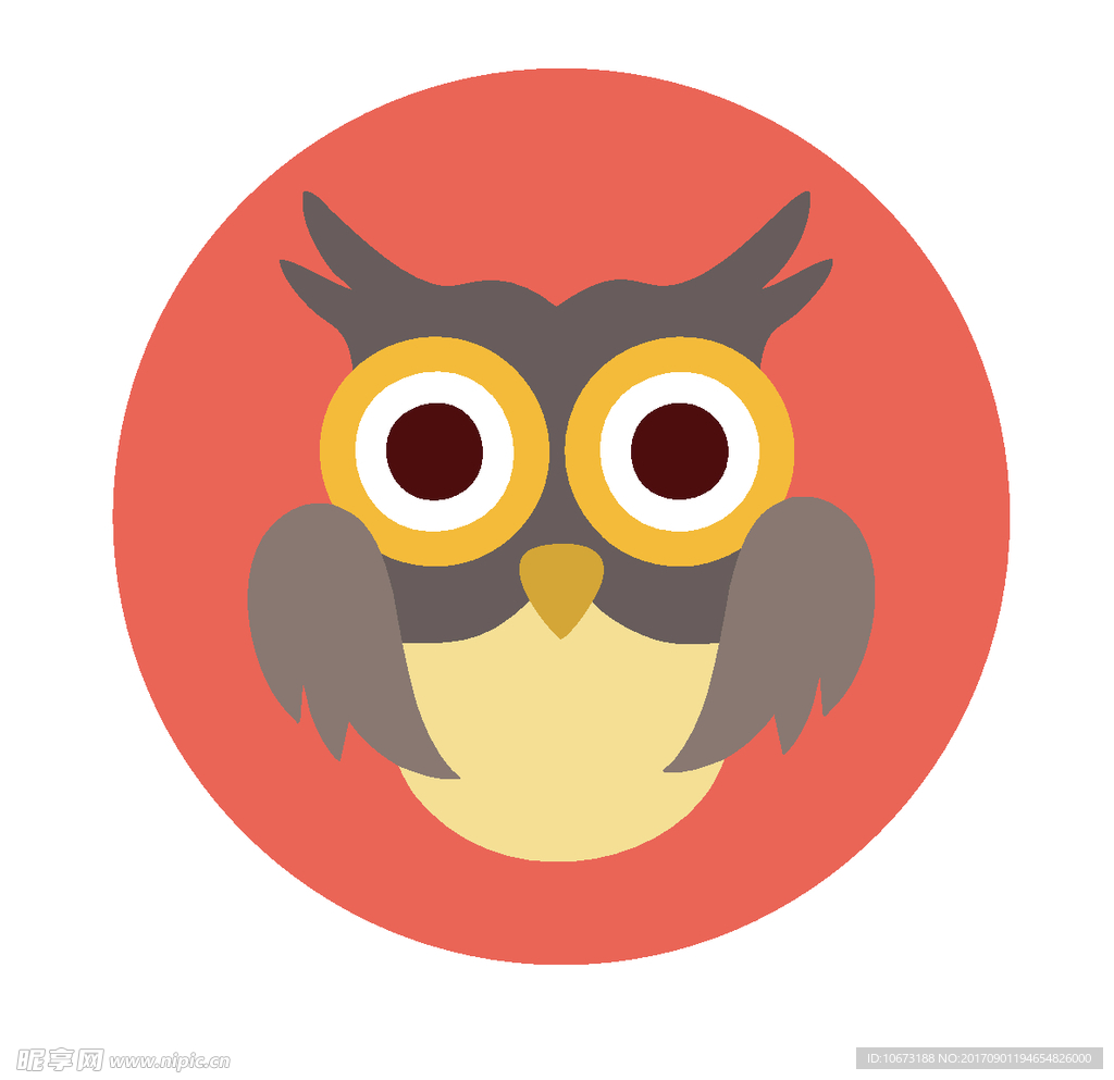 卡通猫头鹰