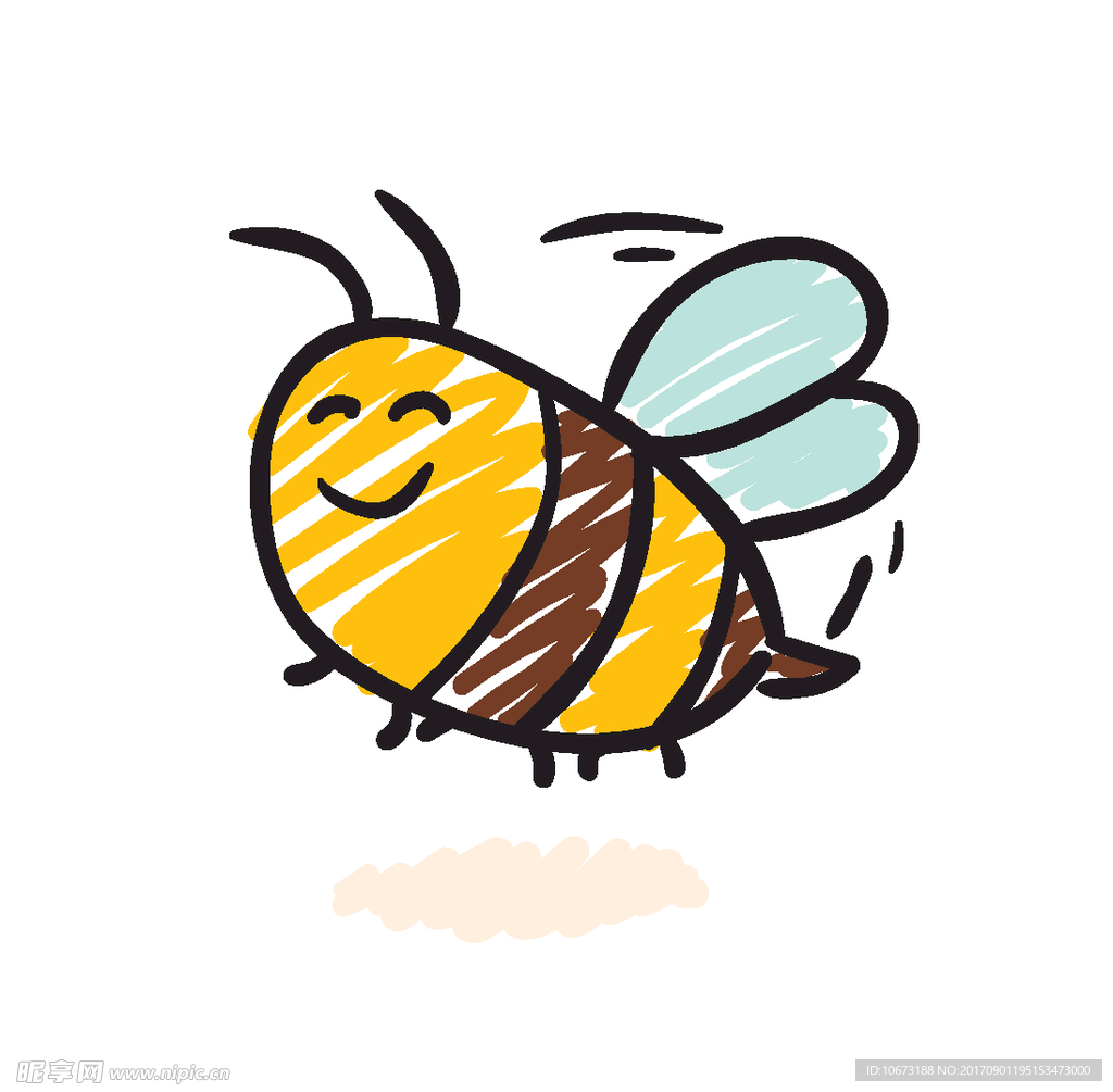 卡通蜜蜂