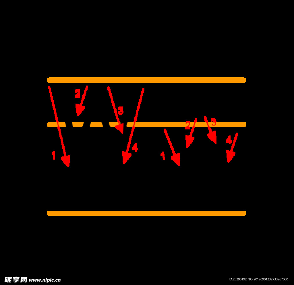 字母笔画动画W