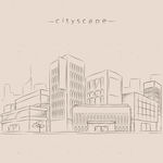线条城市建筑