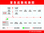 紧急疏散线路图