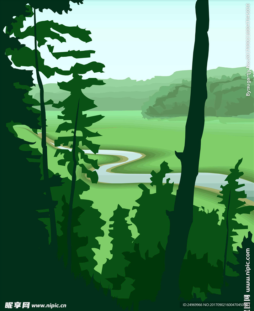 风景插画