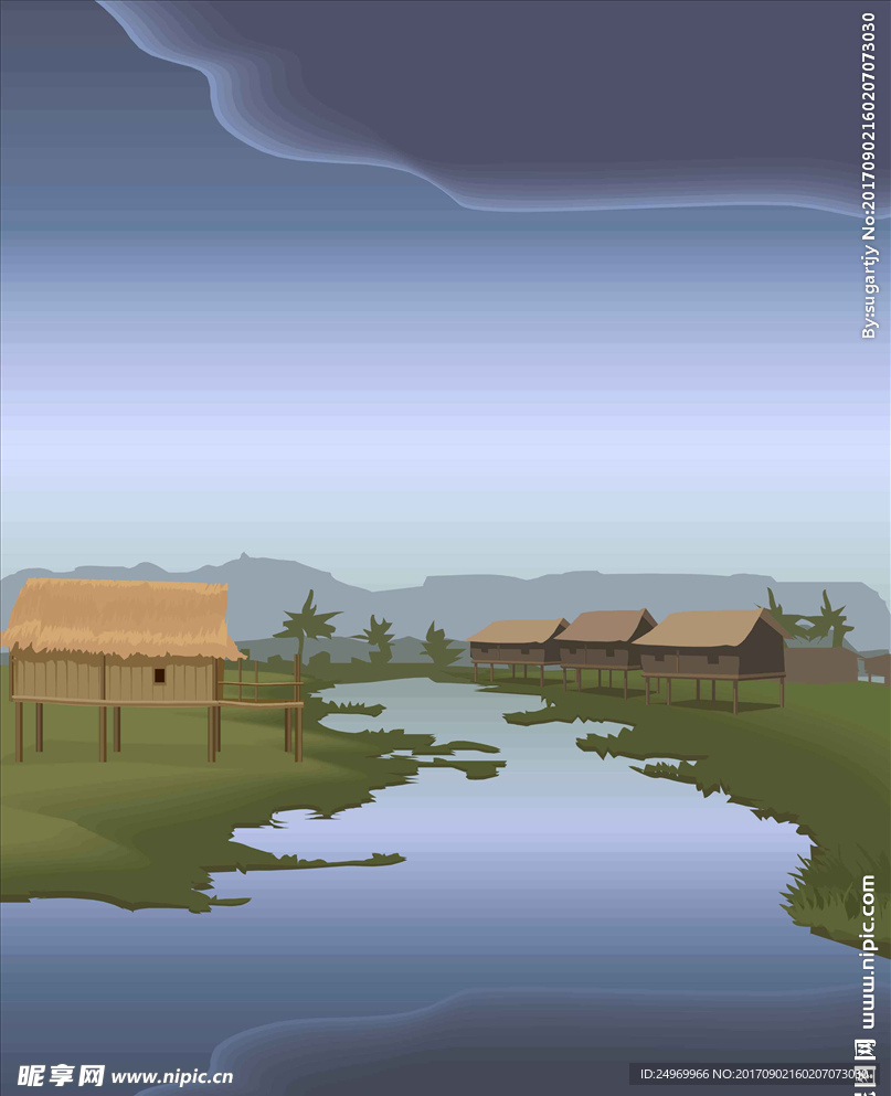 风景插画