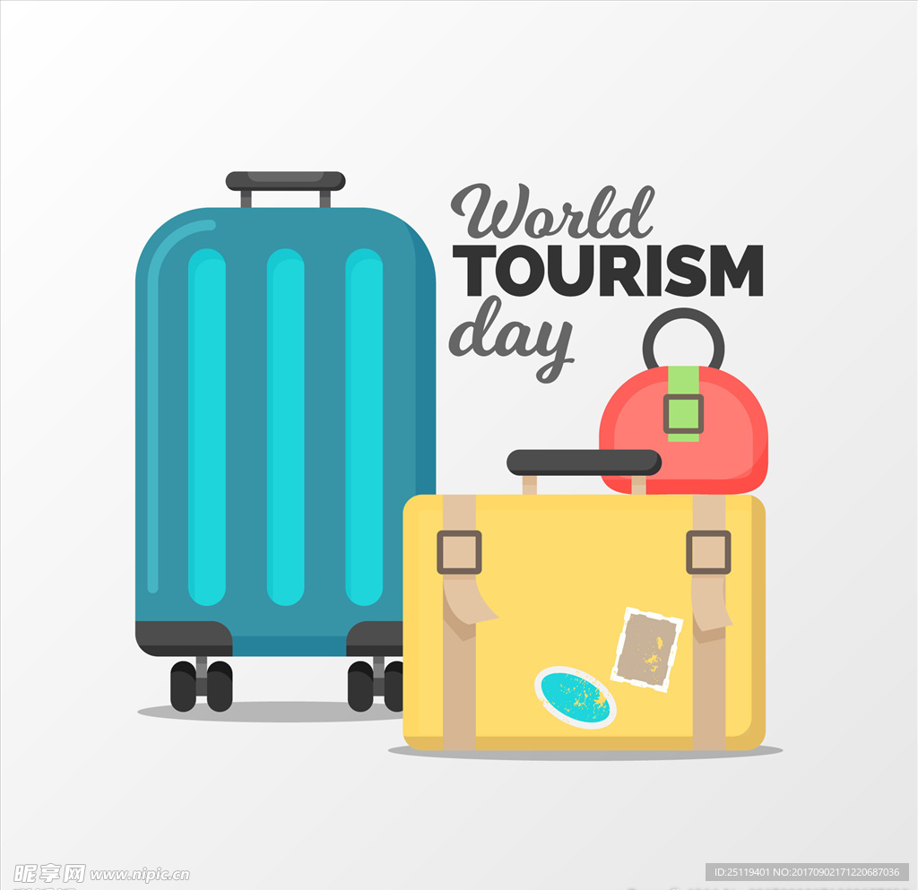 国际旅行节 旅游海报 矢量旅游