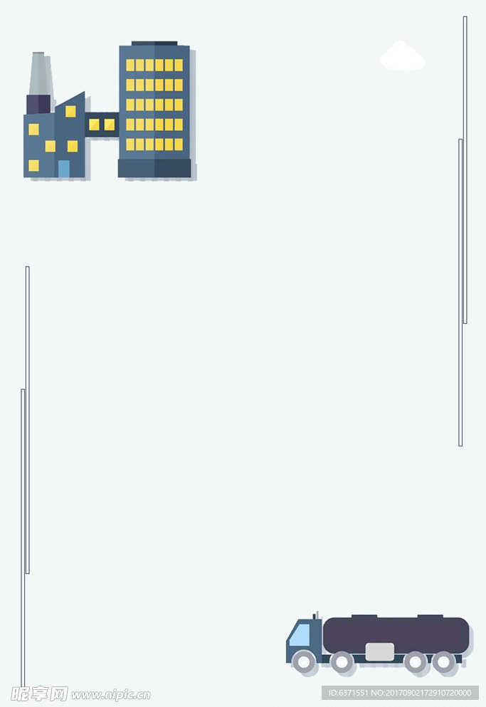 电商货车路灯素材