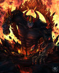 数码宝贝超究极魔兽同人手绘