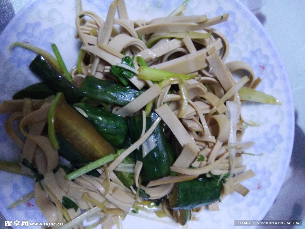 黄瓜 豆皮