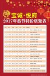 房地产售楼部特价房源表