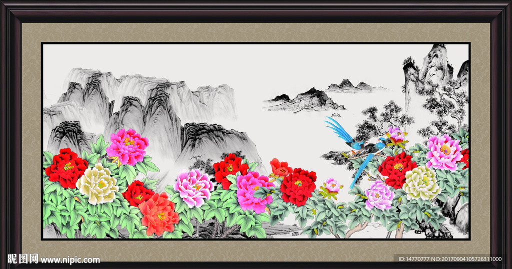 国画牡丹