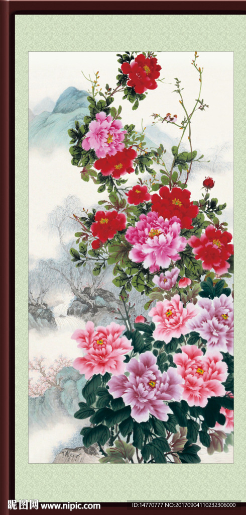 国画牡丹