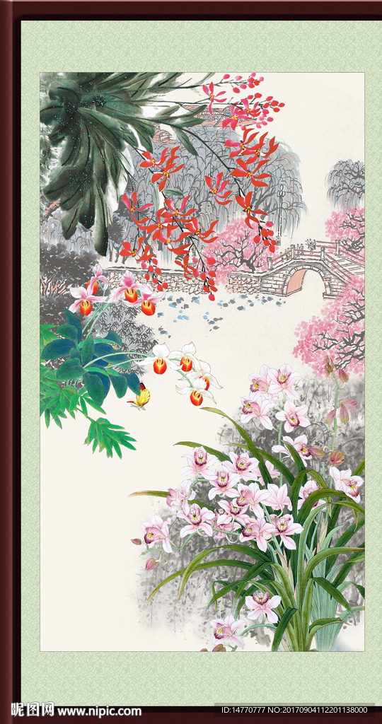 国画兰花