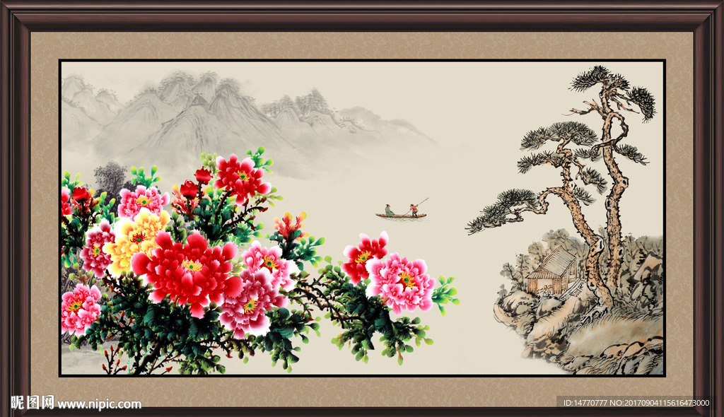 国画牡丹