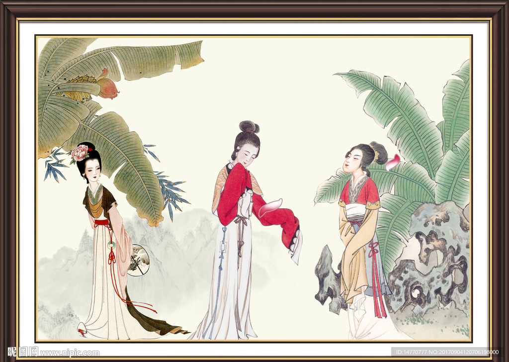 国画仕女图
