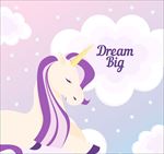 云层中的独角兽插图