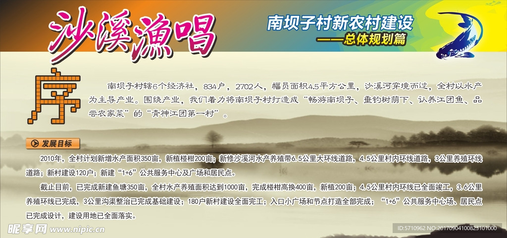 新农村展板