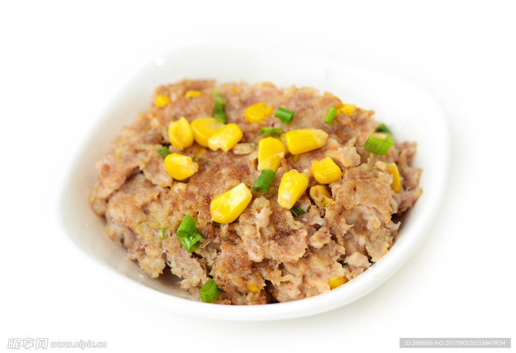 玉米蒸肉饼