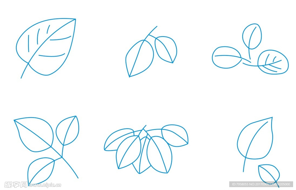 树叶简笔画