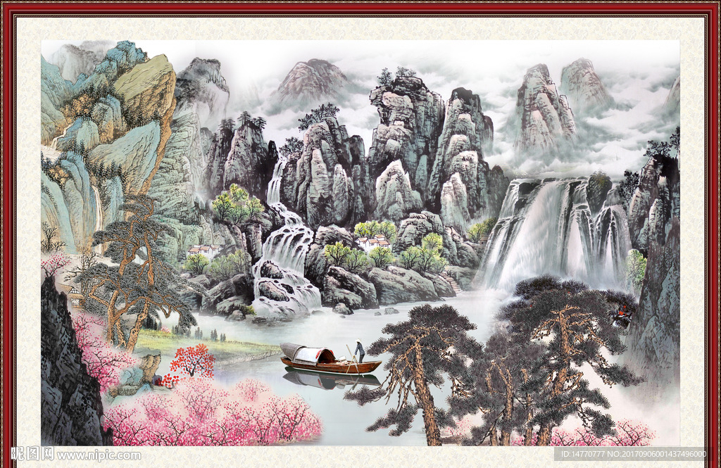 巨幅山水画