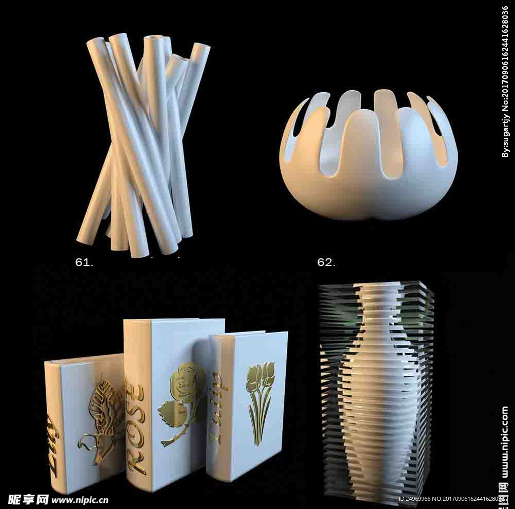花瓶模型