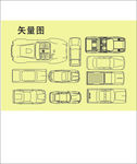 汽车平面线条图