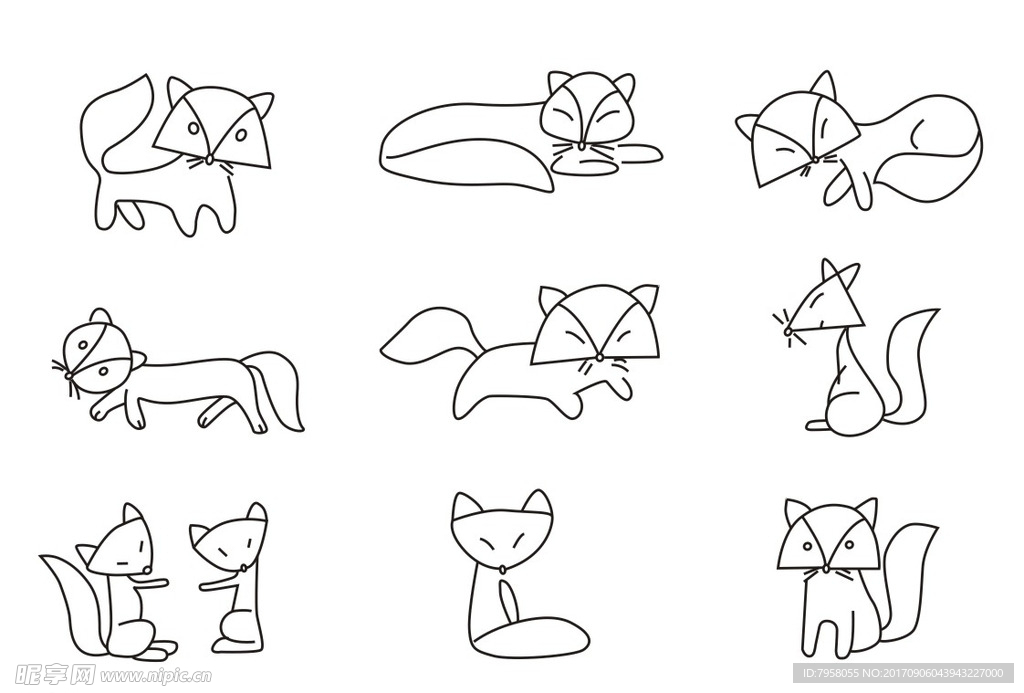 狐狸简笔画