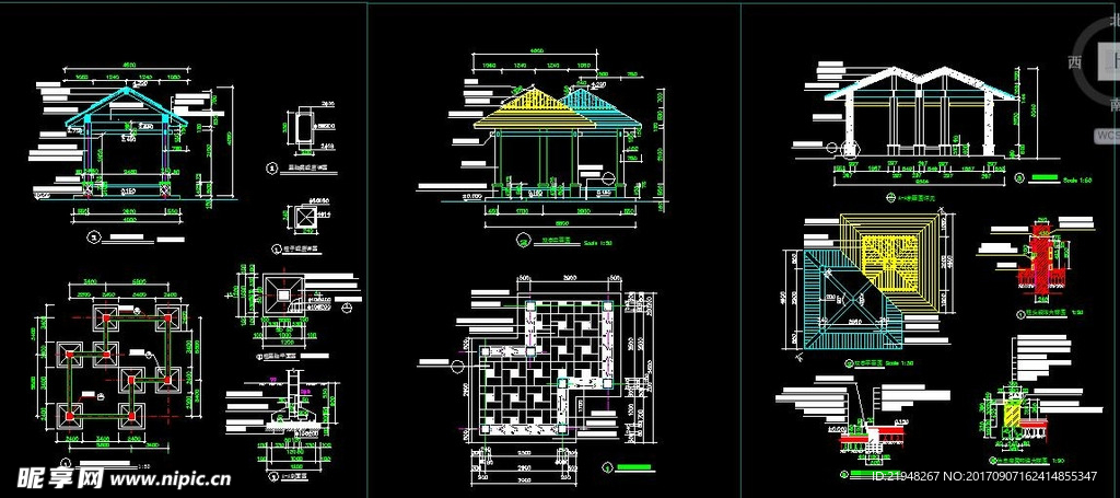 亭子施工图