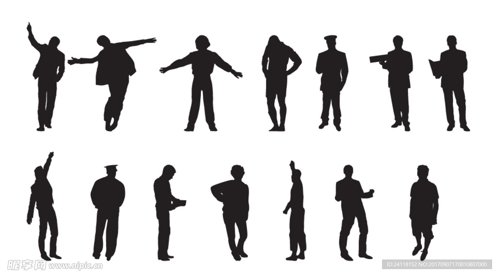 矢量人物动作
