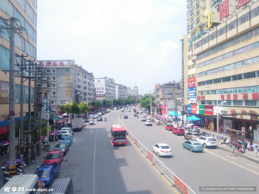 浠水车站路西南方街景