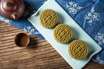茶月饼 中秋 秋天 中秋节 传