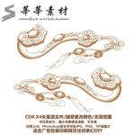 玉如意 硅藻泥矢量图