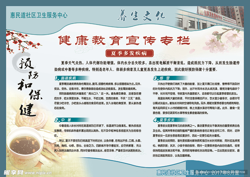 养生文化展板