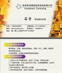 金融投资理财高档名片 高端名片