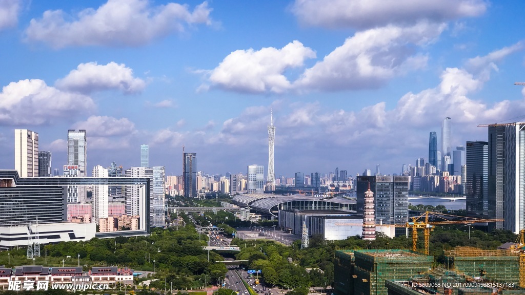 台风过后的广州城