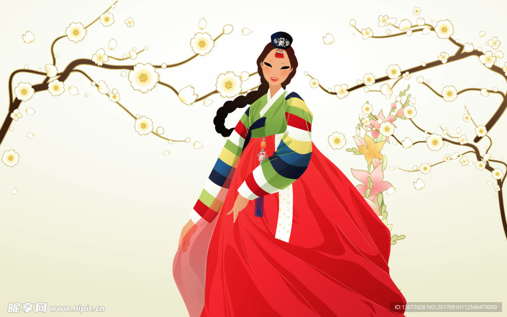 卡通古典动漫美女