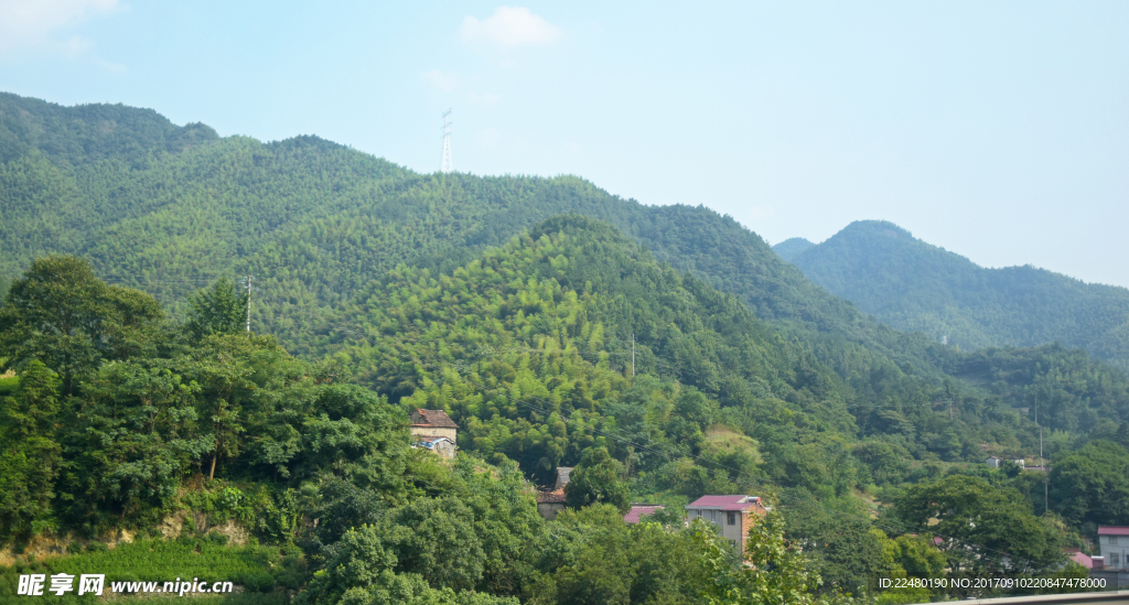 大自然山脉风景图