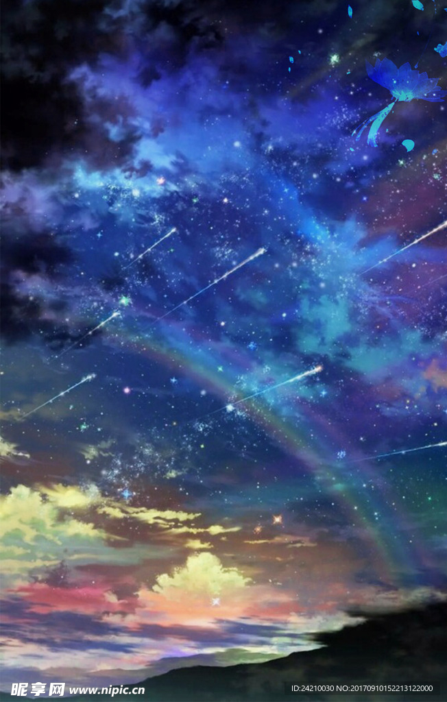 电商卡通奇幻背景