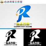 R字母logo