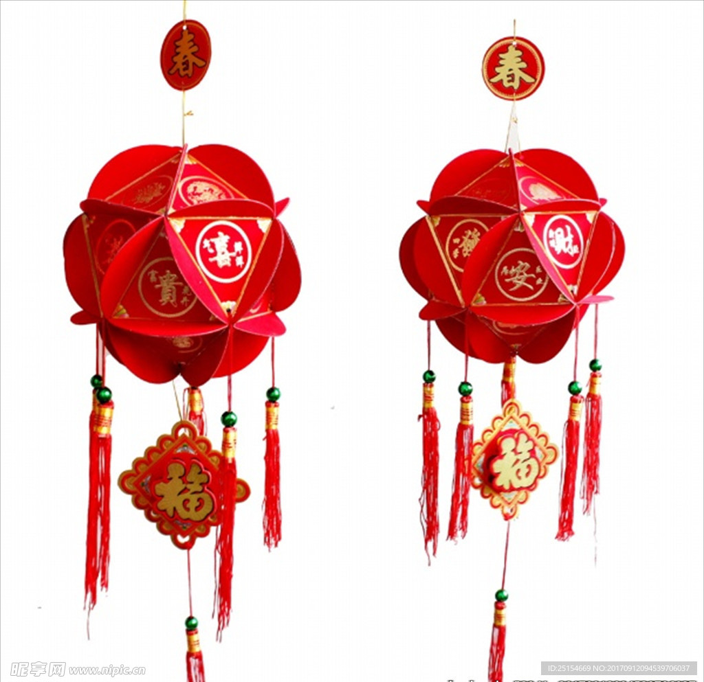 多边形绣球灯笼源文件