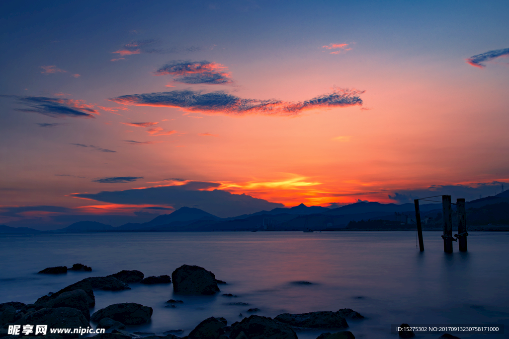 海景夕阳