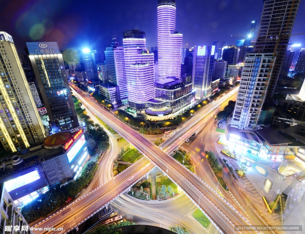 重庆立交夜景