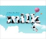 牛奶创意海报设计源文件