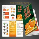 橙子三折页传单