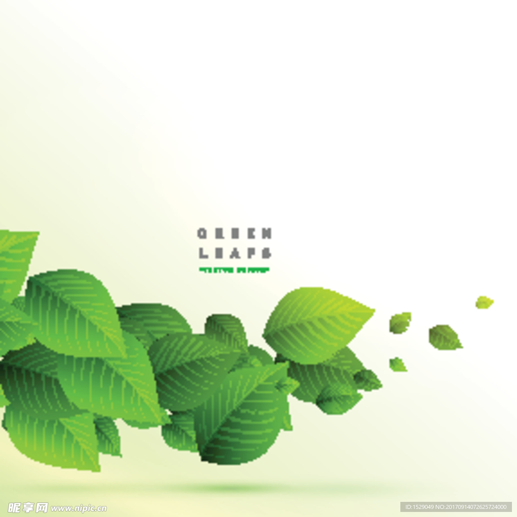 绿叶背景