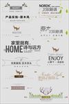 淘宝天猫字体设计北欧北美文字